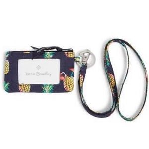 VERA BRADLEY NWOT Toucan Party Zip ID Case & Lanyard